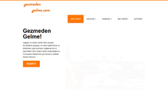 Desktop Screenshot of gezmedengelme.com